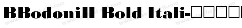 BBodoniH Bold Itali字体转换